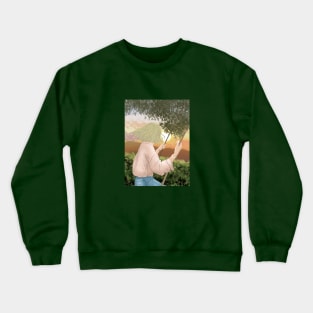 a girl on a swing Crewneck Sweatshirt